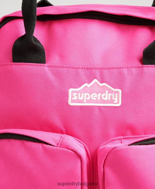 Superdry аксесоари N00H1661 розово мъже раница с горна дръжка
