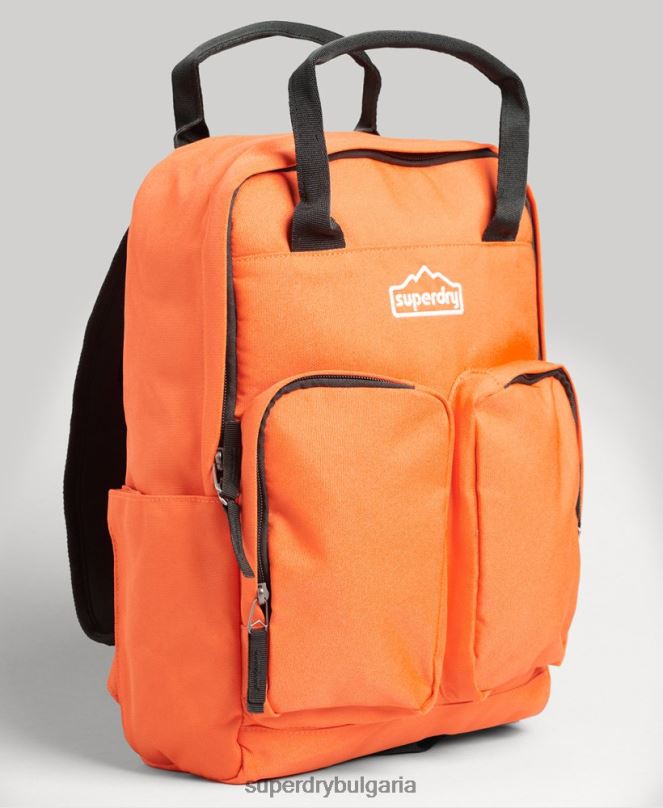Superdry аксесоари N00H1662 оранжево мъже раница с горна дръжка