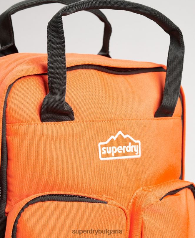 Superdry аксесоари N00H1662 оранжево мъже раница с горна дръжка