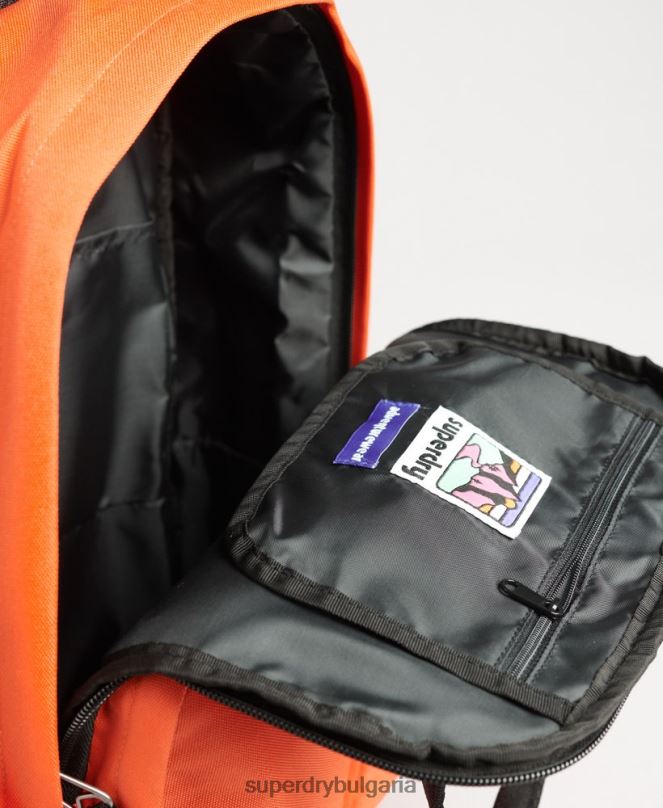 Superdry аксесоари N00H1662 оранжево мъже раница с горна дръжка