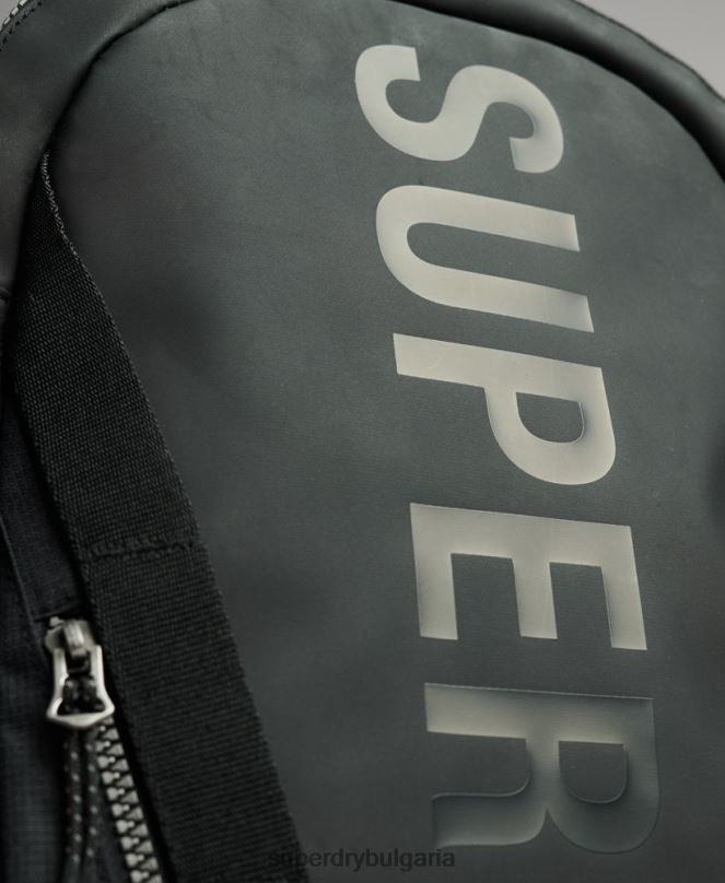 Superdry аксесоари N00H1696 черен мъже графична раница с планински брезент