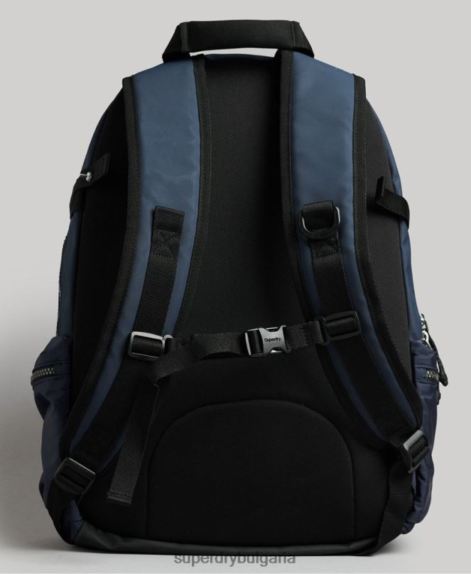 Superdry аксесоари N00H1728 военноморски флот мъже графична раница с планински брезент