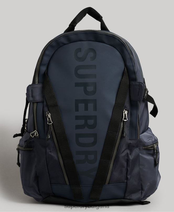 Superdry аксесоари N00H1832 военноморски флот мъже графична раница с планински брезент