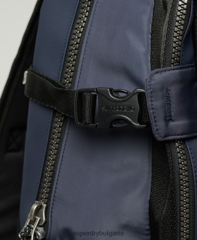 Superdry аксесоари N00H1832 военноморски флот мъже графична раница с планински брезент