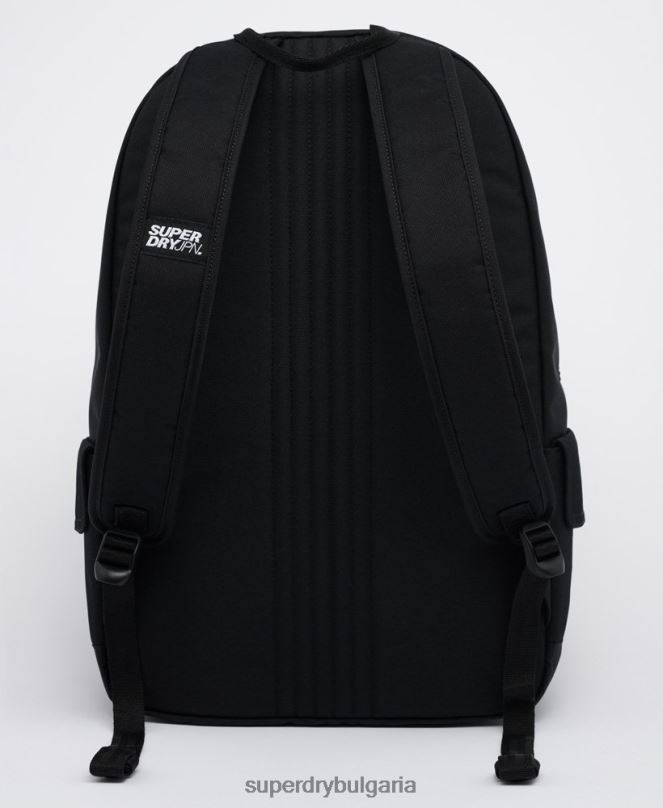 Superdry аксесоари N00H1837 черен мъже ретро раница с лого montana