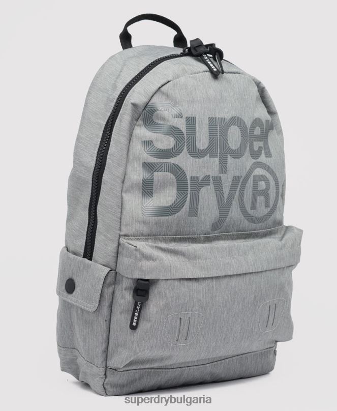 Superdry аксесоари N00H1852 сиво мъже лого монтана раница