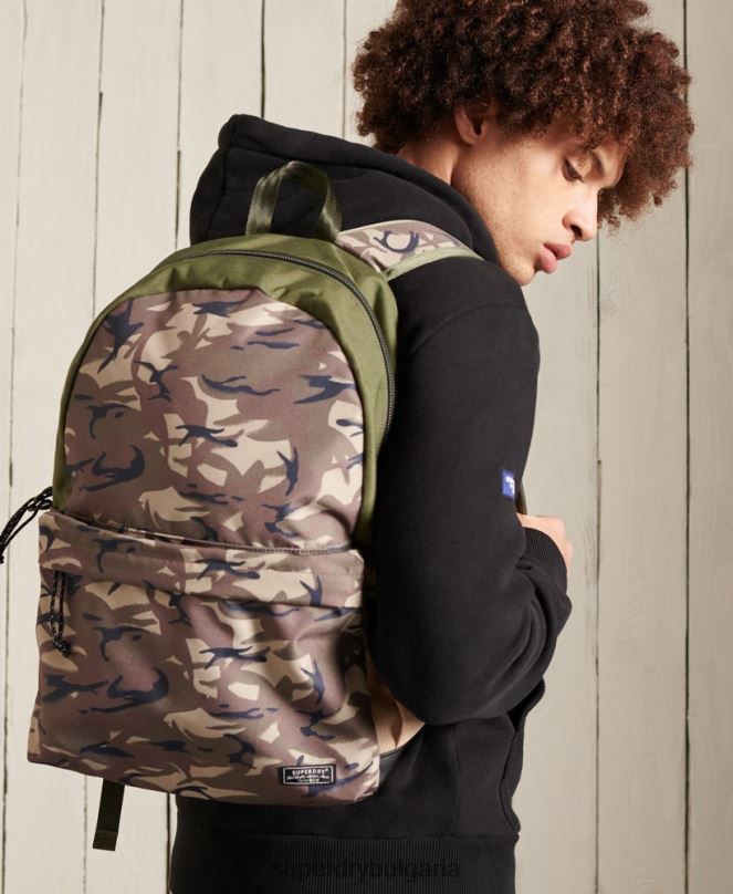 Superdry аксесоари N00H6426 зелено мъже трек монтана раница