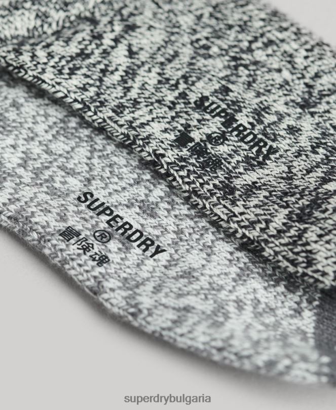 Superdry аксесоари N00H1765 сиво мъже опаковка от усукани чорапи от органичен памук