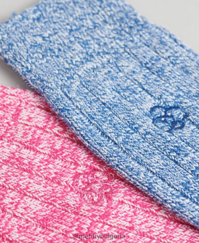 Superdry аксесоари N00H1766 мулти мъже опаковка от усукани чорапи от органичен памук
