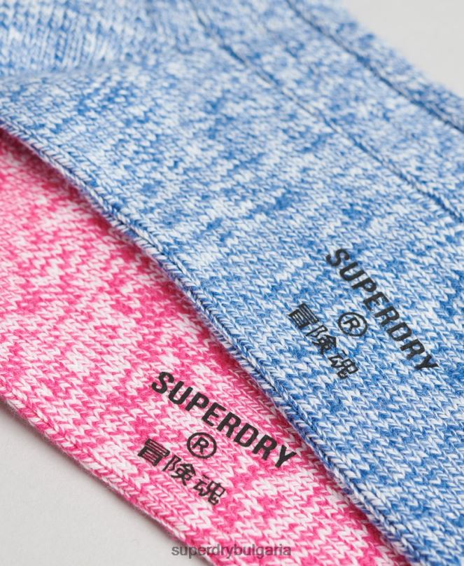 Superdry аксесоари N00H1766 мулти мъже опаковка от усукани чорапи от органичен памук