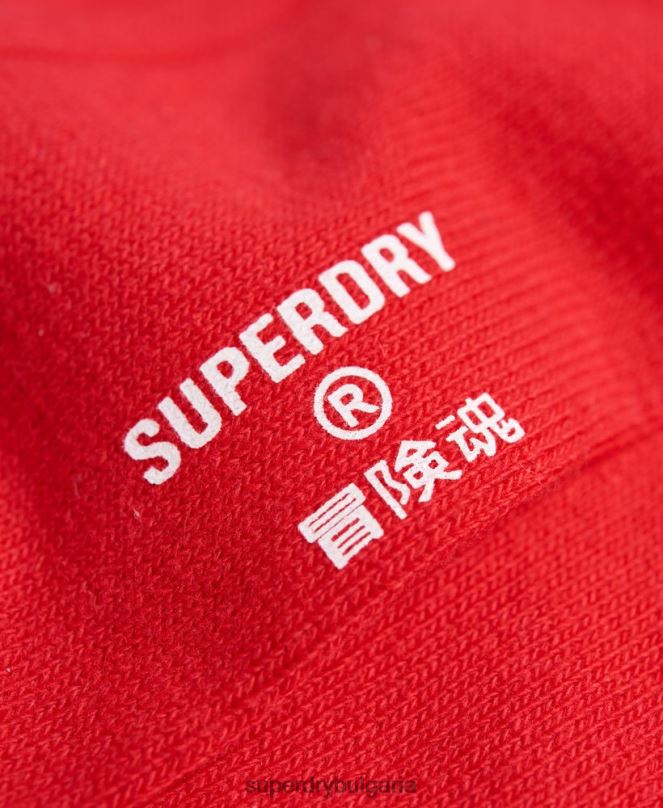 Superdry аксесоари N00H1868 червен мъже Ежедневни чорапи от органичен памук