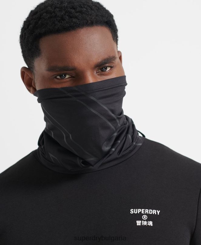Superdry аксесоари N00H1393 черен мъже снежна тръба