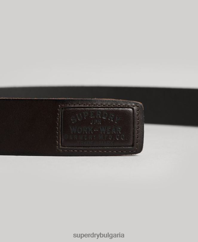 Superdry аксесоари N00H1593 кафяво мъже значков колан