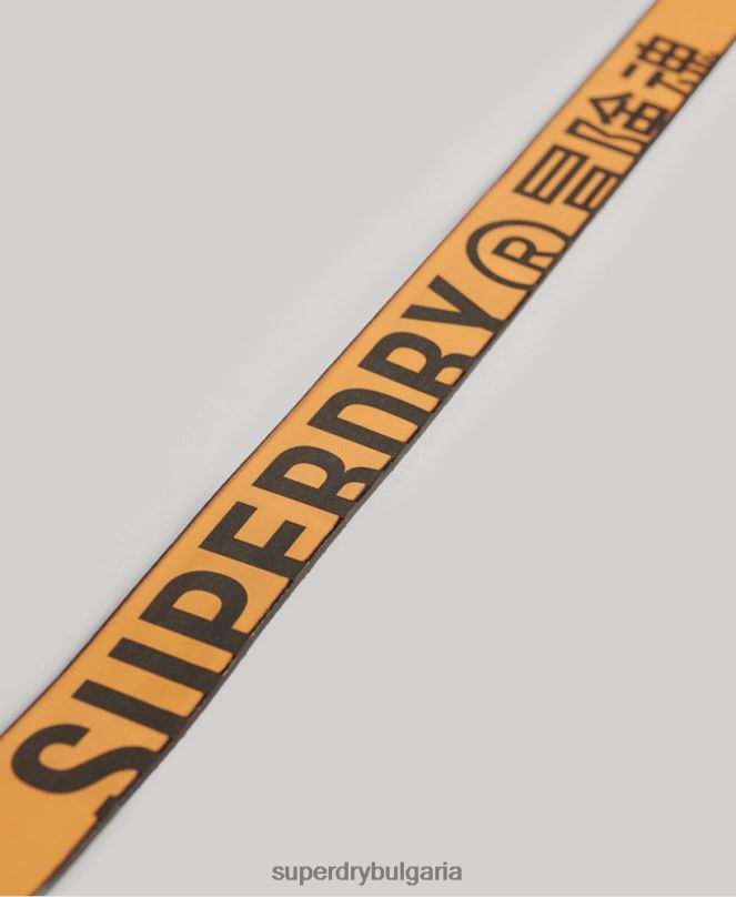Superdry аксесоари N00H1650 тен мъже подаръчна кутия с релефен кожен колан