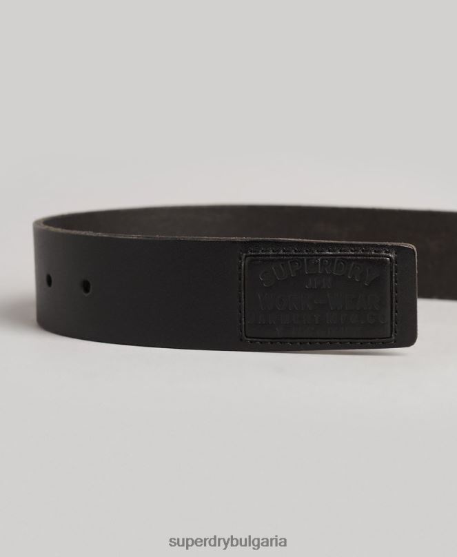 Superdry аксесоари N00H1870 черен мъже значков колан