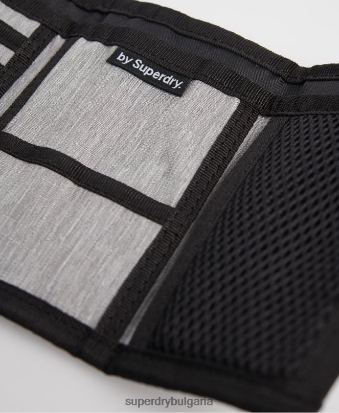 Superdry аксесоари N00H6442 сиво мъже лого портфейл