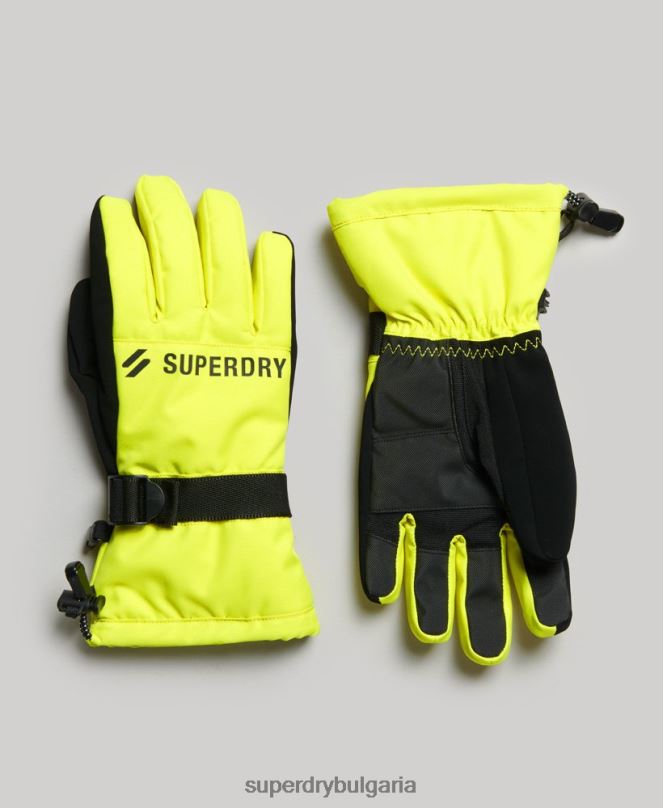 Superdry аксесоари N00H1388 жълто мъже снежни ръкавици