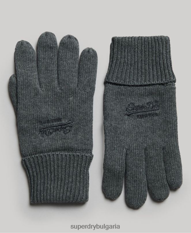 Superdry аксесоари N00H1704 сиво мъже основни обикновени ръкавици