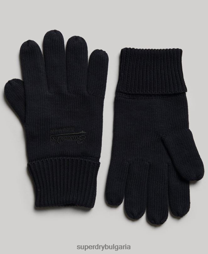 Superdry аксесоари N00H1705 военноморски флот мъже основни обикновени ръкавици