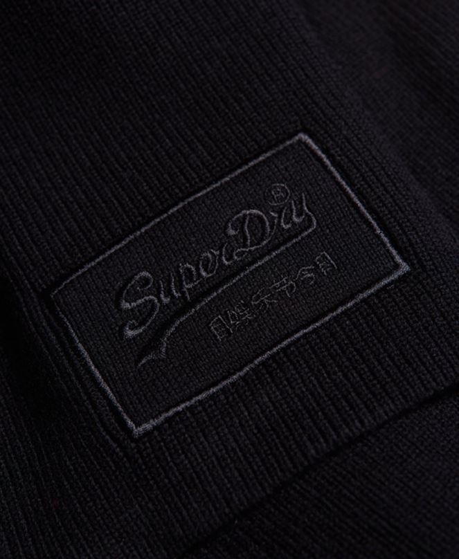 Superdry аксесоари N00H1818 черен мъже класически шал с ретро лого