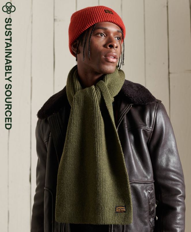 Superdry аксесоари N00H1819 зелено мъже радар шал