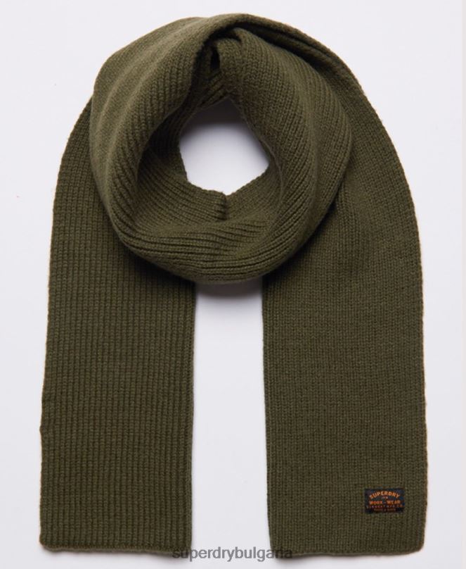 Superdry аксесоари N00H1819 зелено мъже радар шал