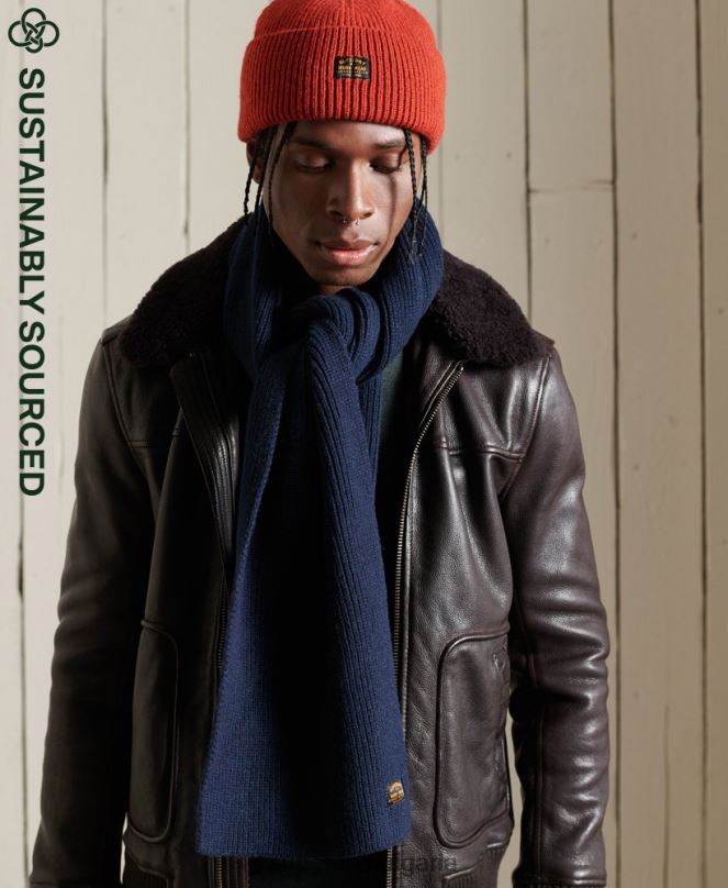 Superdry аксесоари N00H1825 военноморски флот мъже радар шал