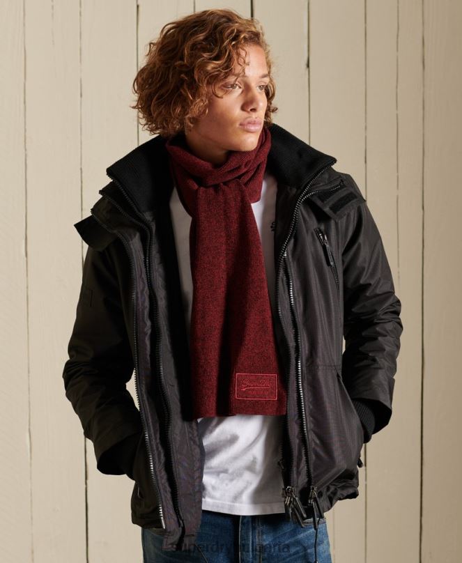 Superdry аксесоари N00H6414 червен мъже ретро лого шал