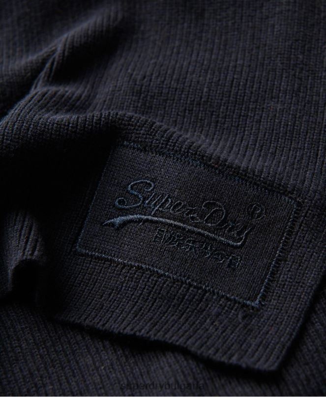 Superdry аксесоари N00H6436 военноморски флот мъже оранжев шал с етикет