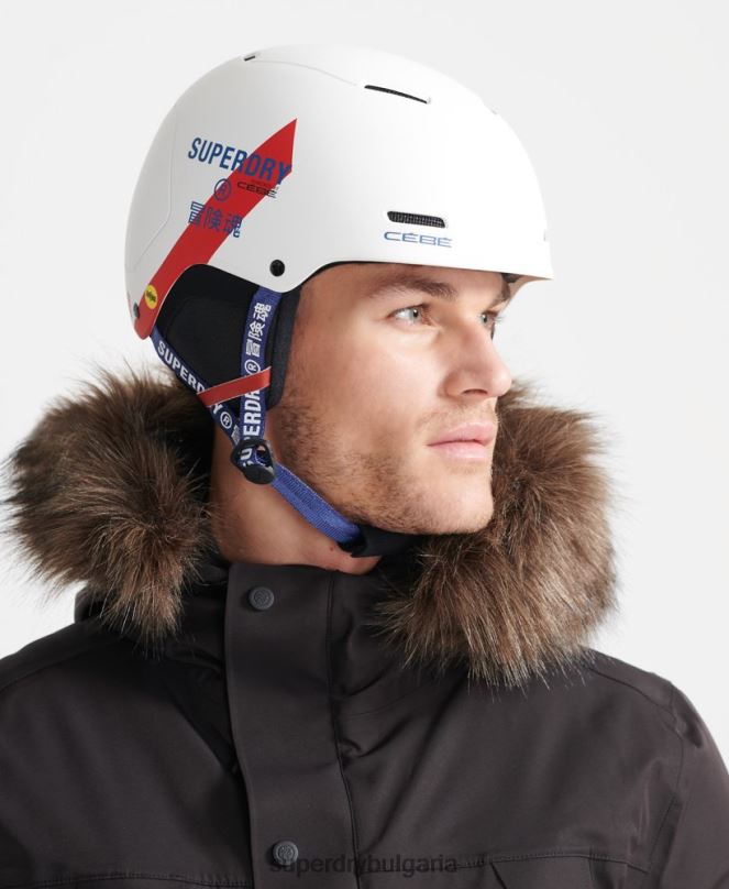 Superdry аксесоари N00H1396 бяло мъже каска cebe pow mips