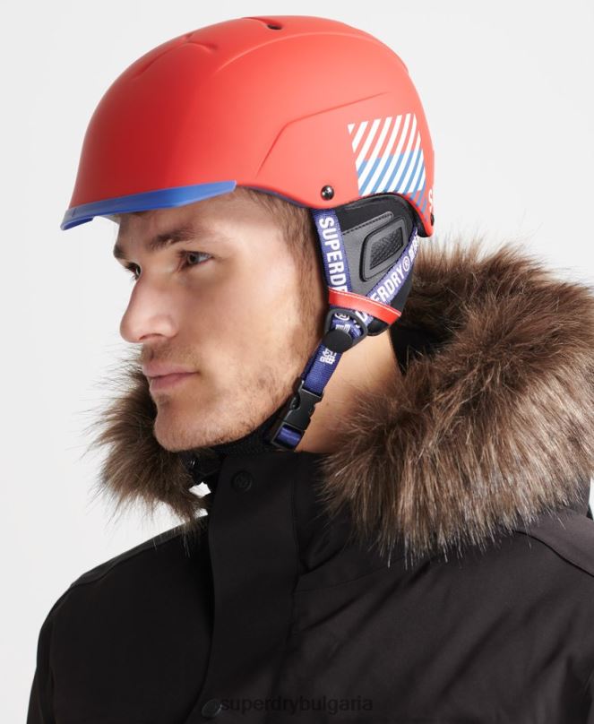 Superdry аксесоари N00H1402 червен мъже cebe contest visor ultimate шлем
