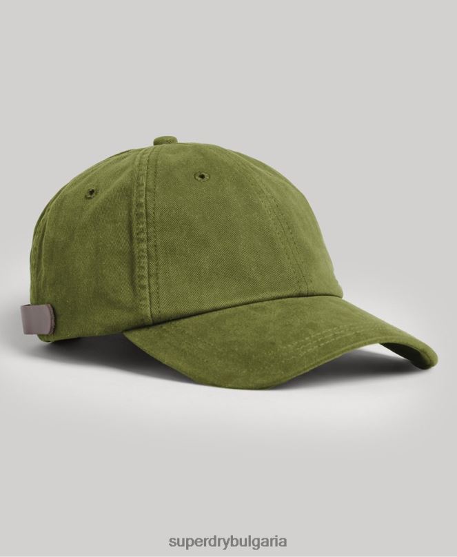 Superdry аксесоари N00H1615 каки мъже ретро бродирана шапка