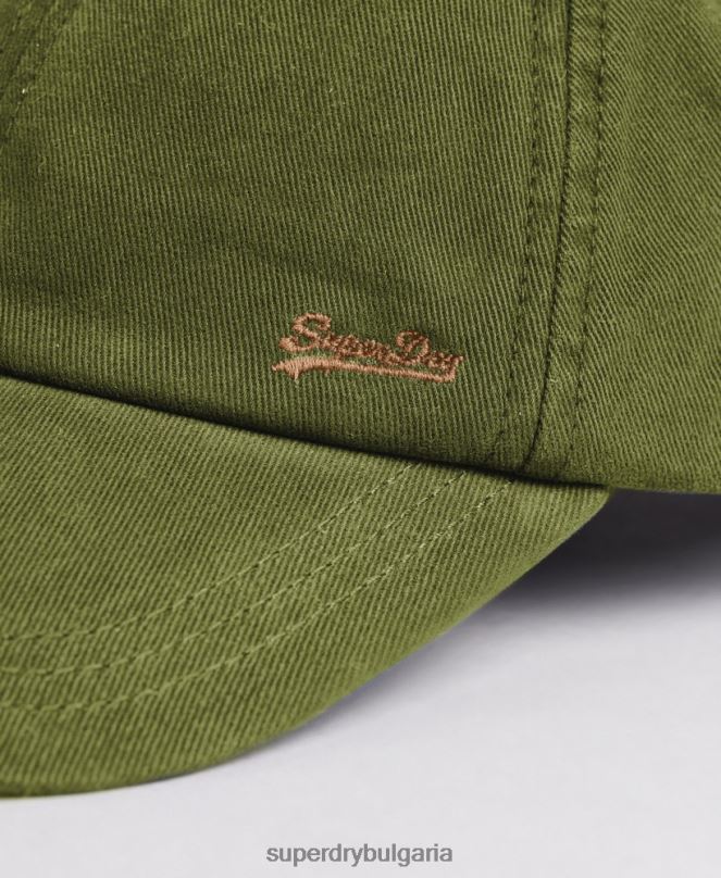 Superdry аксесоари N00H1615 каки мъже ретро бродирана шапка