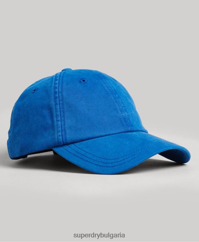 Superdry аксесоари N00H1625 син мъже ретро бродирана шапка
