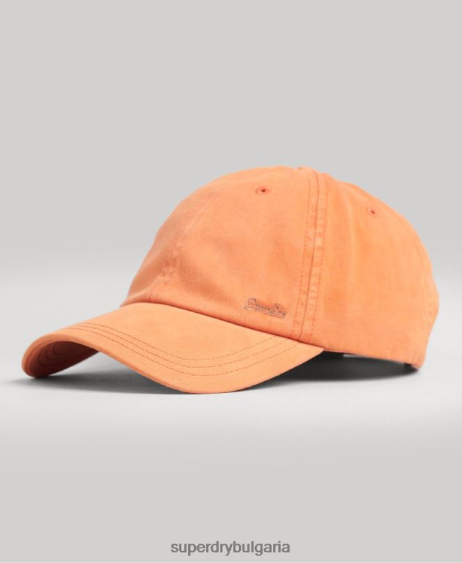 Superdry аксесоари N00H1635 оранжево мъже ретро бродирана шапка