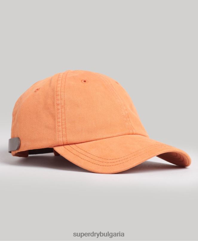 Superdry аксесоари N00H1635 оранжево мъже ретро бродирана шапка