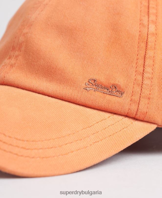 Superdry аксесоари N00H1635 оранжево мъже ретро бродирана шапка