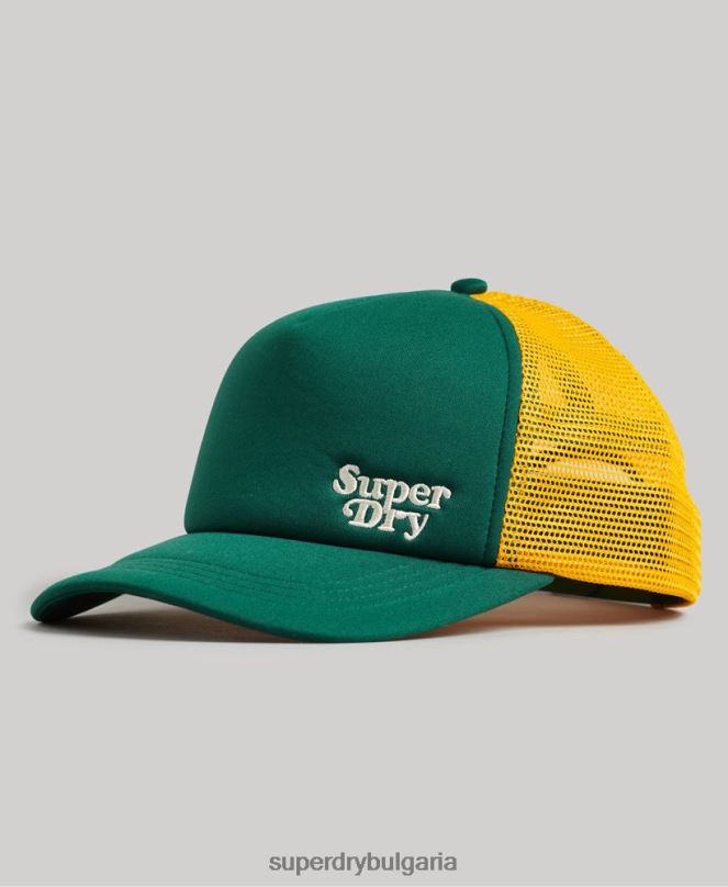 Superdry аксесоари N00H1660 зелено мъже маркер камион капачка