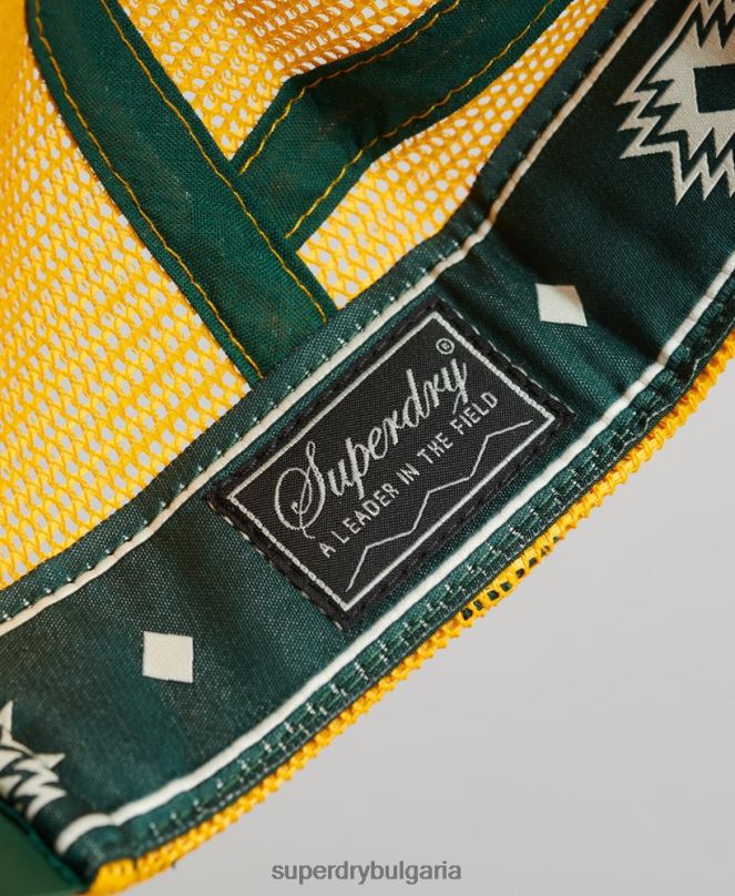 Superdry аксесоари N00H1660 зелено мъже маркер камион капачка