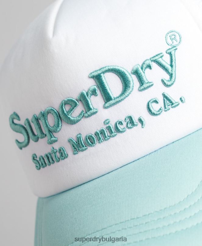 Superdry аксесоари N00H1668 бяло мъже ретро шапка на шофьор на камион
