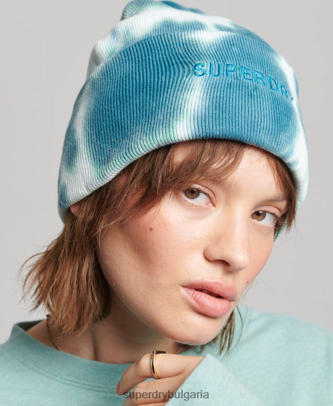 Superdry аксесоари N00H1672 зелено мъже боядисана шапка