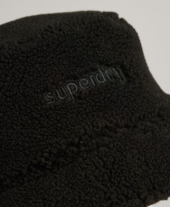 Superdry аксесоари N00H1718 черен мъже поларена шапка-кофа
