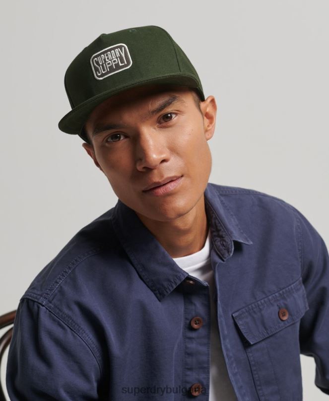 Superdry аксесоари N00H1746 зелено мъже b-boy шапка