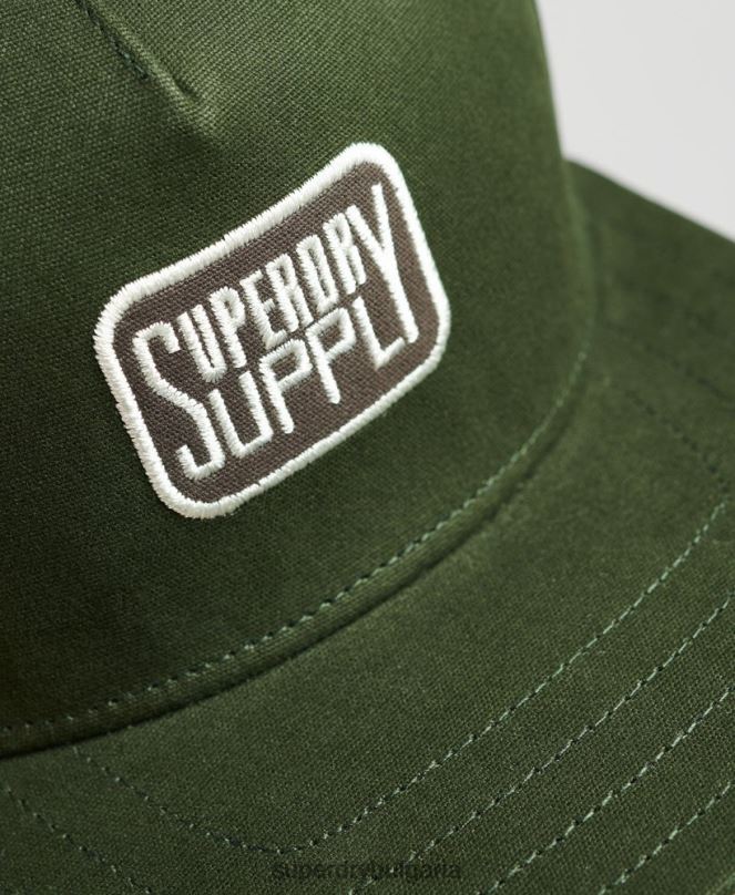 Superdry аксесоари N00H1746 зелено мъже b-boy шапка