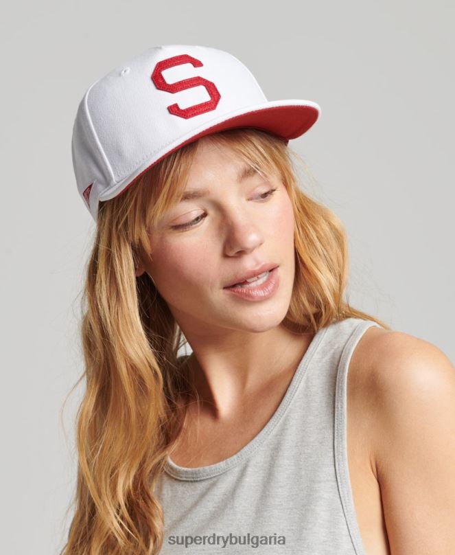Superdry аксесоари N00H1750 бяло мъже ретро бейзболна шапка за момче