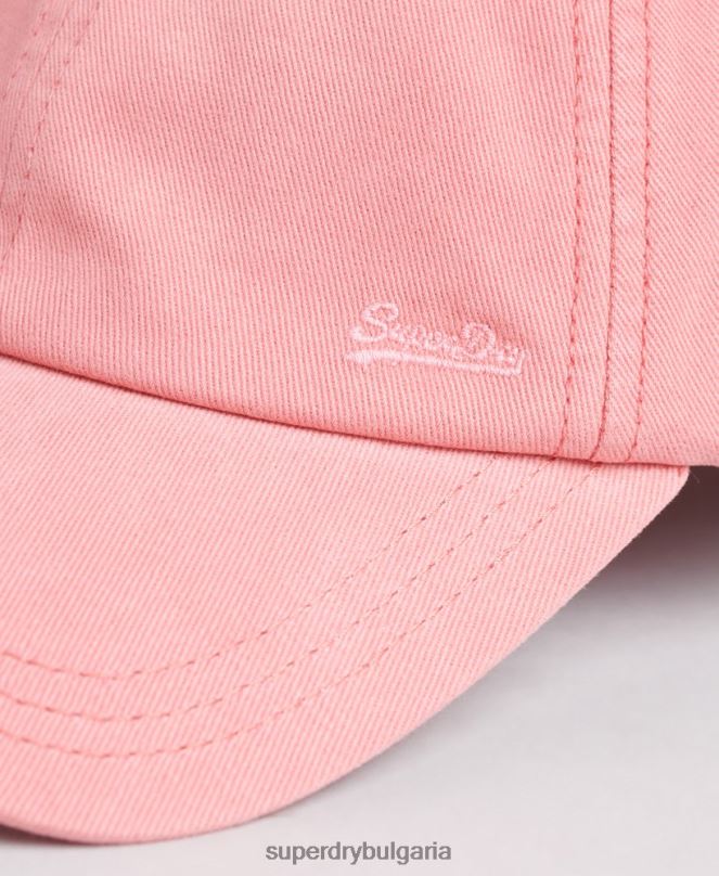 Superdry аксесоари N00H1774 корал мъже ретро бродирана шапка