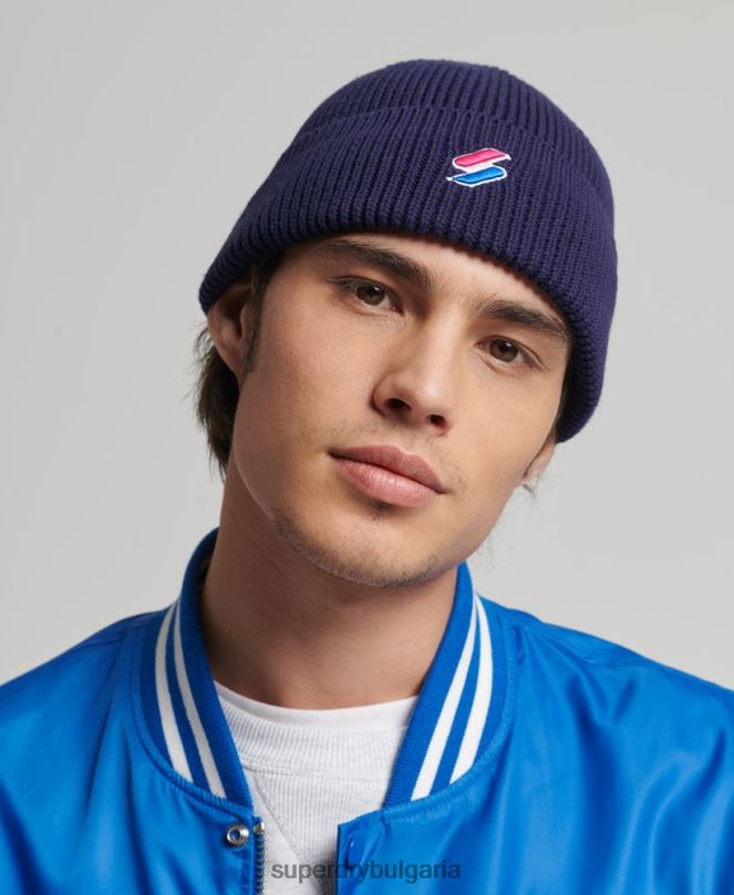 Superdry аксесоари N00H1793 военноморски флот мъже кодова шапка