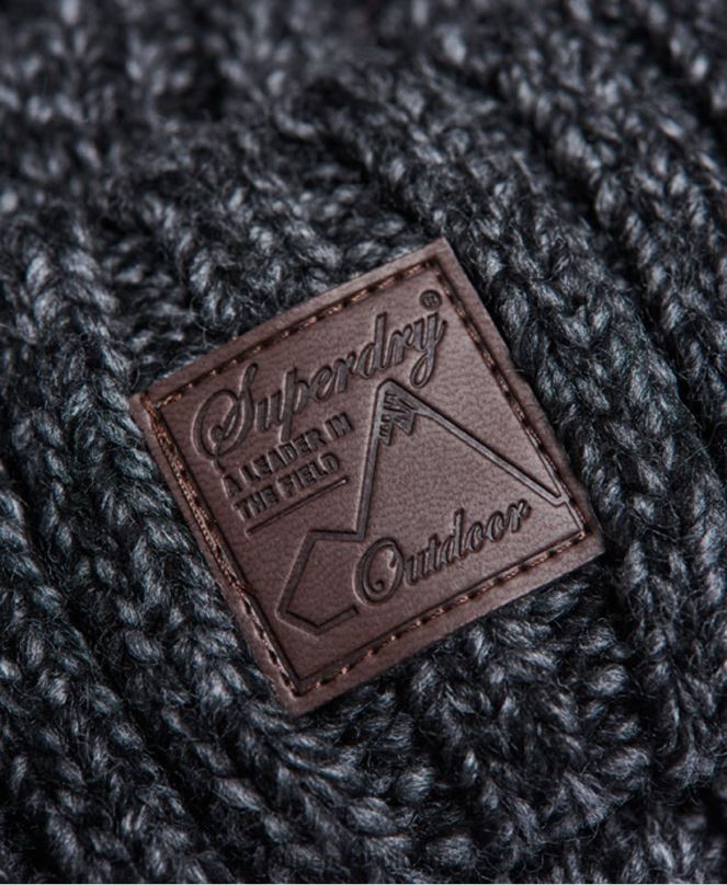 Superdry аксесоари N00H1806 тъмно сив мъже траулер кабелна шапка