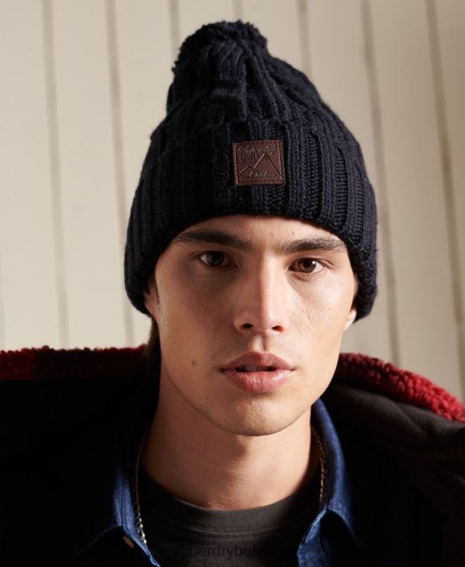 Superdry аксесоари N00H1809 военноморски флот мъже траулер кабелна шапка