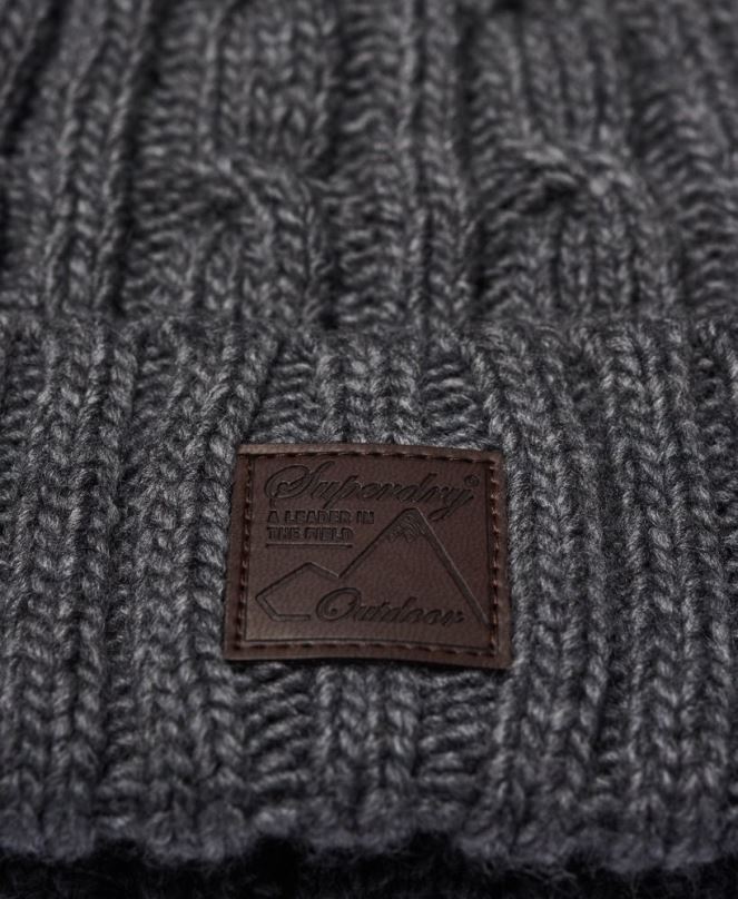 Superdry аксесоари N00H1814 сиво мъже траулер кабелна шапка